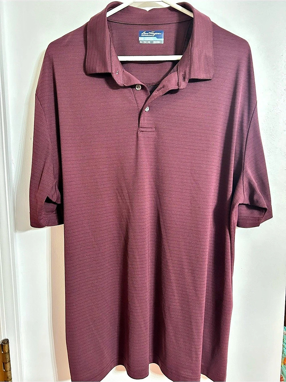 Ben Hogan Performance Polo Shirt Men's Polo Burgundy XL